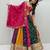 Navaratri Multi Color Milki Silk Embroidered Lehenga for Women