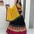 Black & Maroon Rayon Cotton Navratri Chaniya Choli - Mirror & Thread Work with Bandhani Dupatta