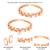 Rose gold plated cubic zirconia studded leaf style adjustable toe ring stylish