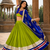 Green Pure Cotton Navratri Lehenga Choli with Vintage Dupatta