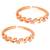 Rose gold plated cubic zirconia studded leaf style adjustable toe ring stylish