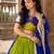 Green Pure Cotton Navratri Lehenga Choli with Vintage Dupatta