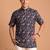 Multicolor printed cotton blend half sleeves short kurta for men