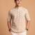 Multicolor printed cotton blend half sleeves short kurta for men