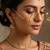 Gold plated pearl floral facelet for women | bridal traditional face jewelry