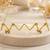 Gold plated pearl floral facelet for women | bridal traditional face jewelry