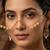 Gold plated pearl floral facelet for women | bridal traditional face jewelry