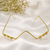 Gold plated pearl floral facelet for women | bridal traditional face jewelry