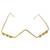 Gold plated pearl floral facelet for women | bridal traditional face jewelry
