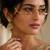 Gold plated pearl floral facelet for women | bridal traditional face jewelry