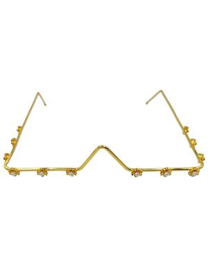 Gold plated pearl floral facelet for women | bridal traditional face jewelry 3