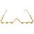 Gold plated pearl floral facelet for women | bridal traditional face jewelry