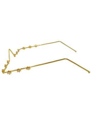 Gold plated pearl floral facelet for women | bridal traditional face jewelry 4