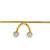 Gold plated pearl floral facelet for women | bridal traditional face jewelry