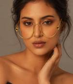 Gold plated pearl floral facelet for women | bridal traditional face jewelry