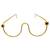 Gold plated pearl floral facelet for women | bridal traditional face jewelry