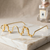 Gold plated pearl floral facelet for women | bridal traditional face jewelry