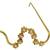Gold plated pearl floral facelet for women | bridal traditional face jewelry