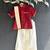Maroon cotton silk mundu shirt set
