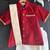 Maroon cotton silk mundu shirt set