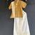 Beige cotton silk mundu shirt set
