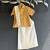 Beige cotton silk mundu shirt set