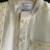 Off white cotton silk mundu nehru collar shirt set