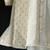 Off white cotton silk mundu nehru collar shirt set