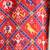 Red elephant printed cotton silk mundu shirt set