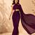 Women purple satin stone work geometric heptagon saree with unstitched blouse piece