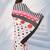 Women silk blend digital print polka dot striped saree with unstitched blouse piece - pink
