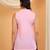 Women pink ethnic motifs embroidered chikankari sleevless pure cotton short kurtis