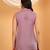Women mauve floral motifs embroidered chikankari sleeveless pure cotton short kurtis