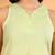 Women lime green floral butis embroidered chikankari sleeveless pure cotton short kurtis