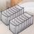   undergarments cloth organizers drawer mesh foldable for storing  grey