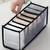   undergarments cloth organizers drawer mesh foldable for storing  brown