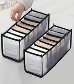   undergarments cloth organizers drawer mesh foldable for storing  brown