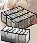   undergarments cloth organizers drawer mesh foldable for storing  brown