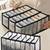   undergarments cloth organizers drawer mesh foldable for storing  brown