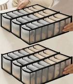   undergarments cloth organizers drawer mesh foldable for storing  brown