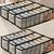   undergarments cloth organizers drawer mesh foldable for storing  brown