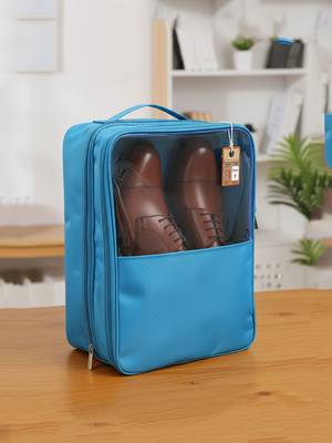  travel shoe bags multipurpose portable travelling shoe holder storage bag footwear organiser pouch (sky) 1