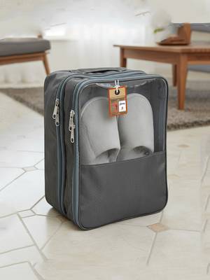  travel shoe bags multipurpose portable travelling shoe holder storage bag footwear organiser pouch (grey) 1