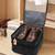  travel shoe bags multipurpose portable travelling shoe holder storage bag footwear organiser pouch (black)