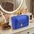  nylon blue hanging travel toiletry bag makeup storage vanity cosmetic hygiene bag organizer jewellery pouch
