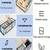  mesh grid storage organizer for clothes for socks, bra, tie, and scarfs, underwear & panties set of 3 grey