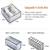  mesh grid storage organizer for clothes for socks, bra, tie, and scarfs, underwear & panties set of 3 grey