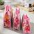  net fabric makeup jewellery organizer cosmetic necklace pouch vanity traveling kit for women (set of 3 pink)
