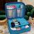  makeup storage box cosmetic vanity toiletry necklace travel organizer jewellery pouch for women (sky)