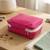  makeup storage box cosmetic vanity toiletry necklace travel organizer jewellery pouch for women (pink)